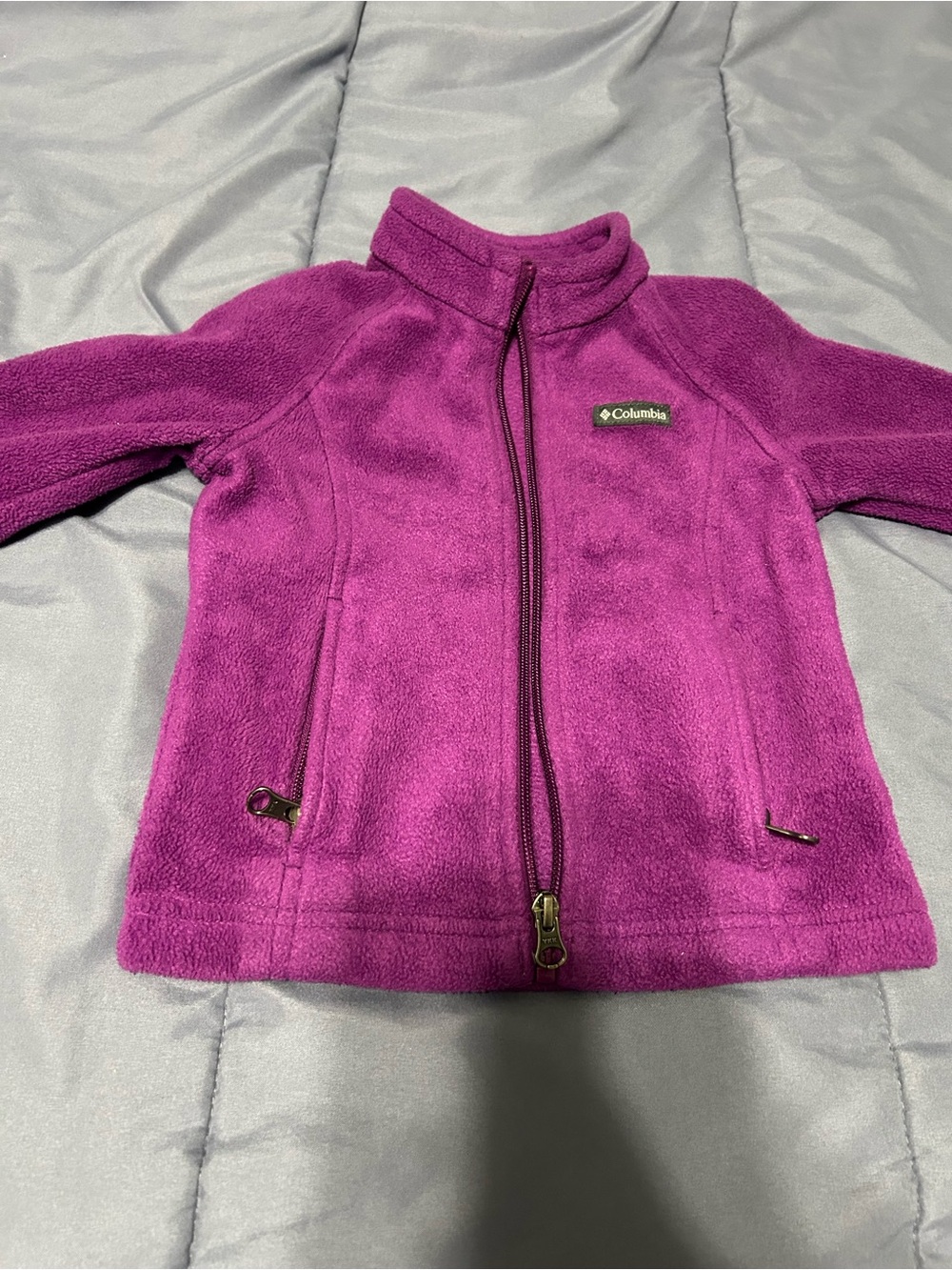 Columbia Kids Purple Zip-Up Fleece Jacket
